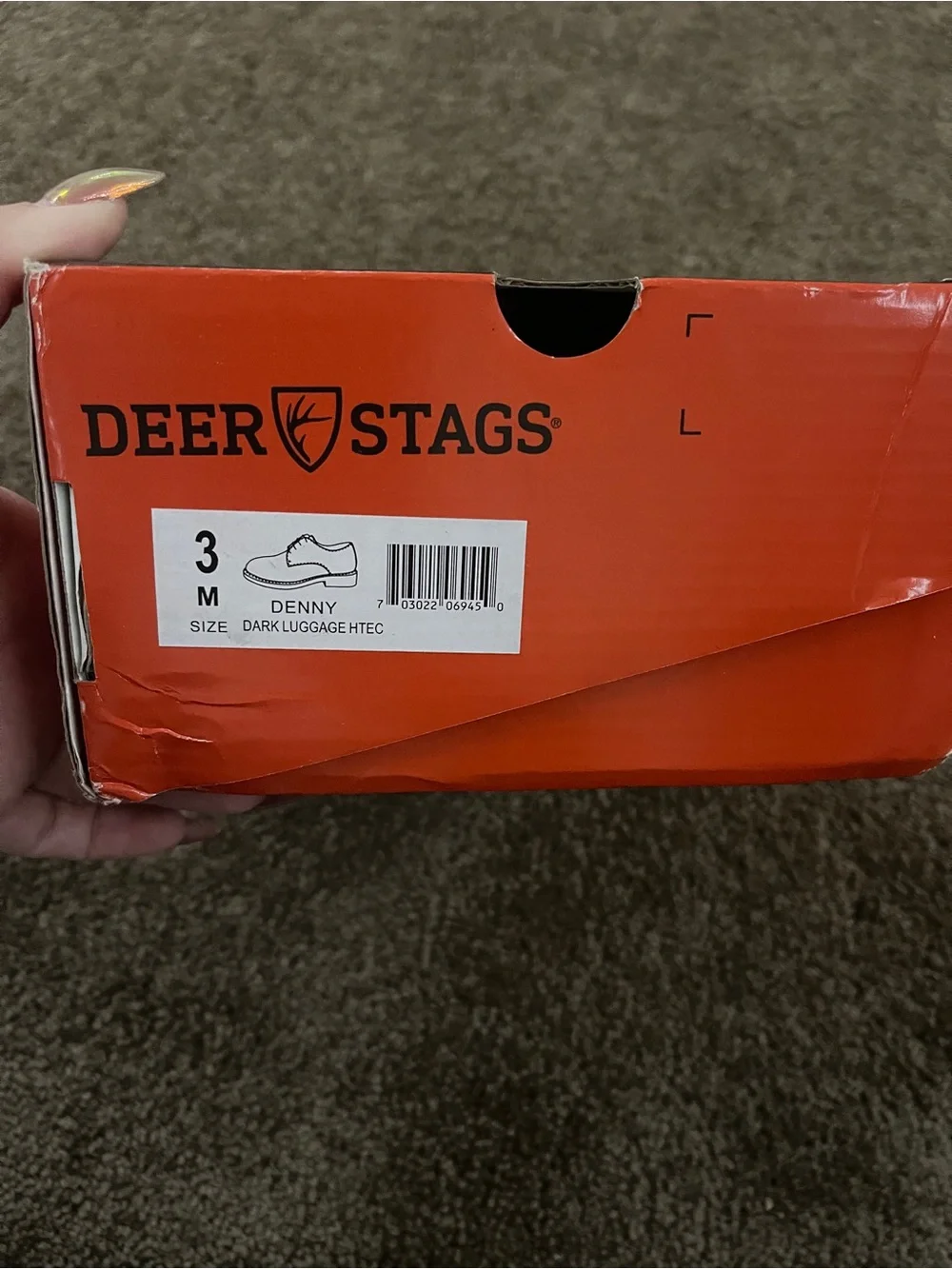 Deer Stags little boy Chestnut Brown Leather Derby Shoes